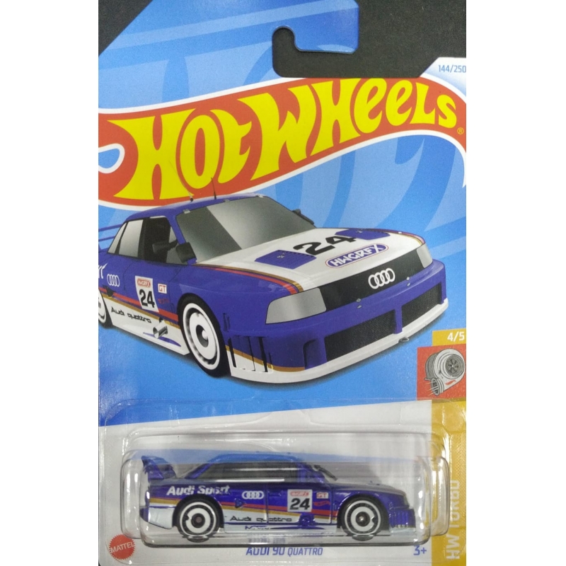 HOT WHEELS AUDI 90 QUATTRO 4/5 AZUL DE 2021 EMBALAGEM NORMAL