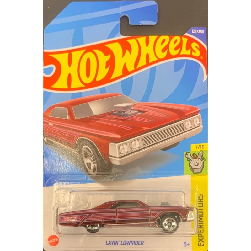 HOT WHEELS - LAYIN´ LOWRIDER VERMELHO DE 2021 7/10 COM BLISTER NORMAL