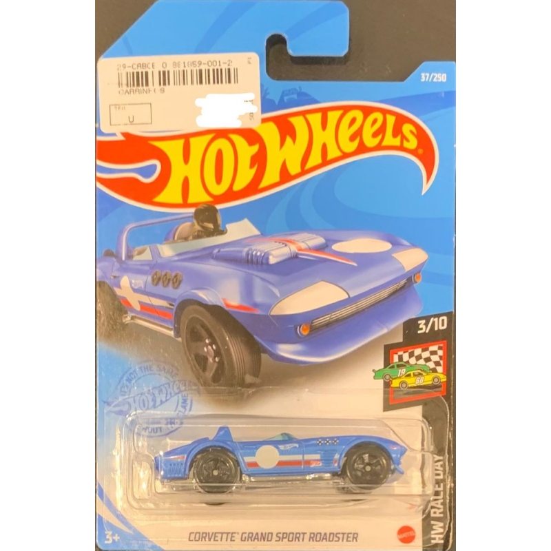 HOT WHEELS - CORVETTE GRAND SPORT ROADSTER AZUL DE 2020 3/10 COM BLISTER NORMAL