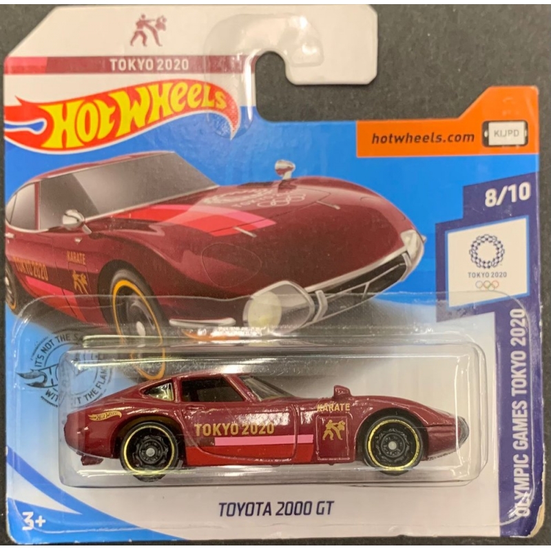 HOT WHEELS - TOKYO 2020 TOYOTA 2000 GT VERMELHO DE 2018 8/10 COM BLISTER PEQUENO