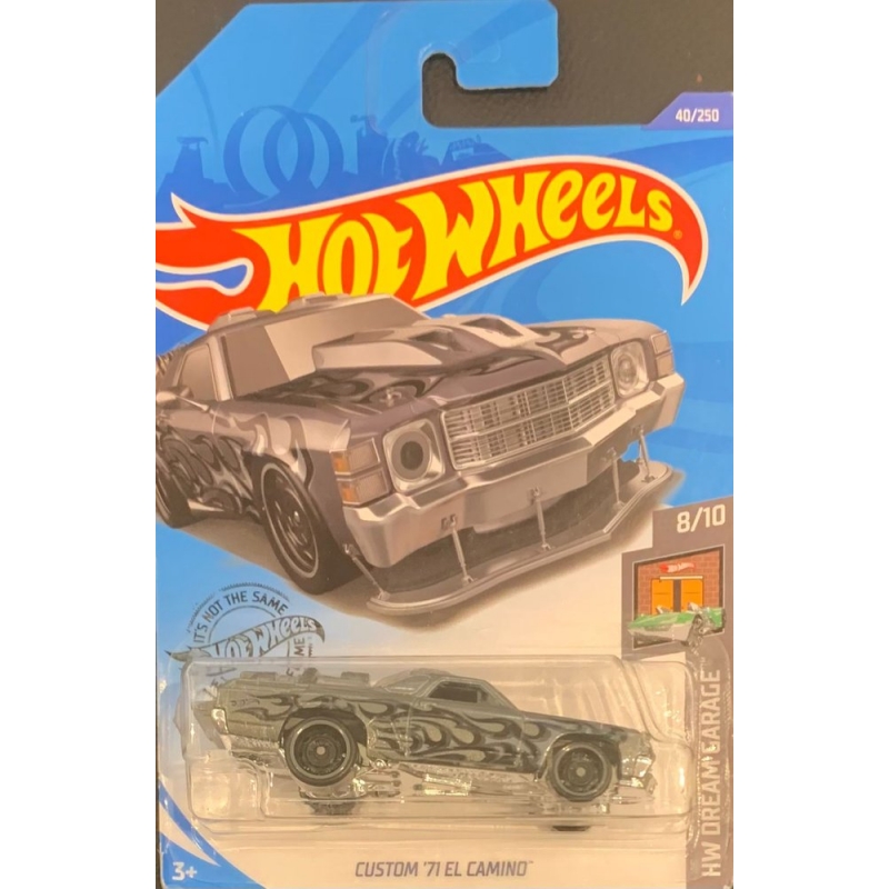 HOT WHEELS CUSTOM 71 EL CAMINO 8/10 CINZA 2018 COM BLISTER NORMAL