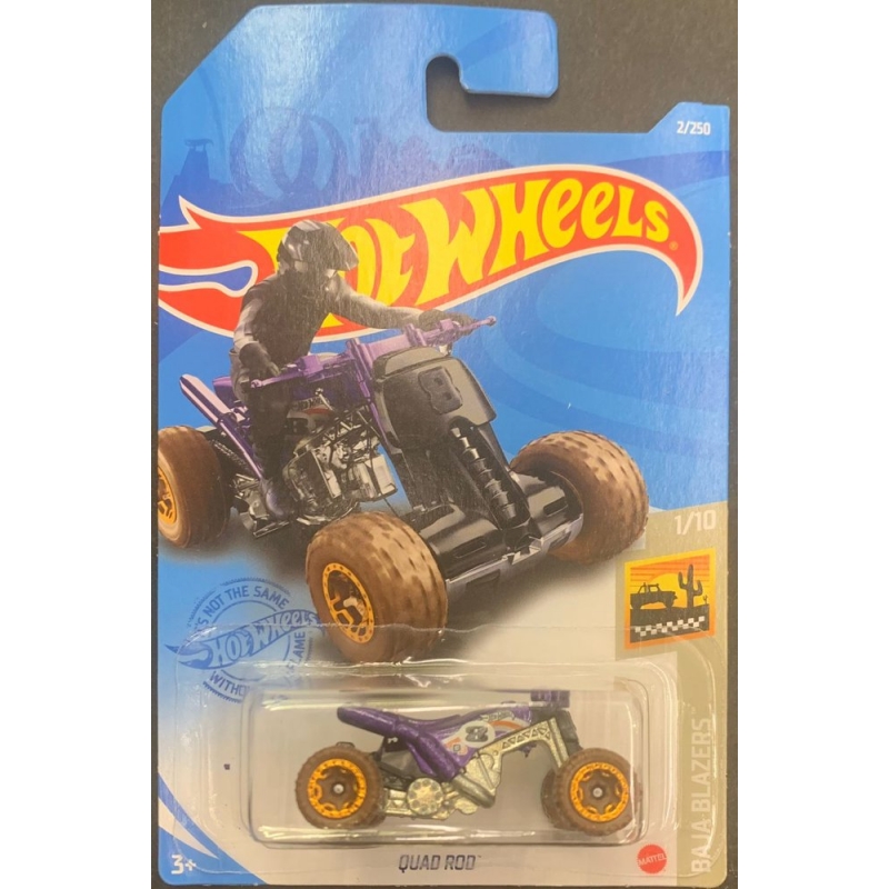 HOT WHEELS - QUADRICICLO QUAD ROD ROXO DE 2020 2/250