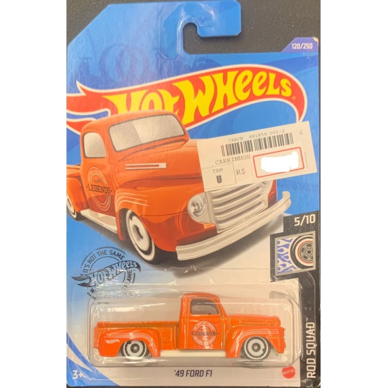 HOT WHEELS - ´49 FORD F1 LARANJA DE 2018 5/10 COM BLISTER NORMAL