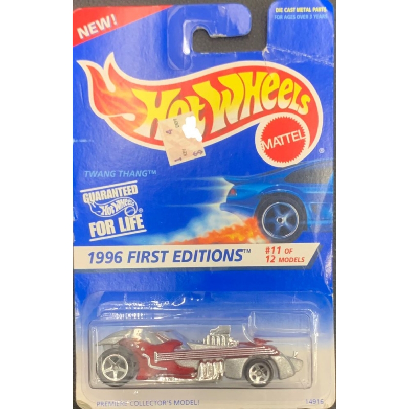 HOT WHEELS - TWANG THANG VERMELHO FIRT ESDITIONS DE 1995 11/12 BLISTER NORMAL