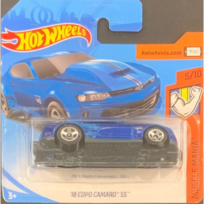 HOT WHEELS - ´18 COPO CAMARO SS AZUL DE 2018 5/10 COM BLISTER PEQUENO