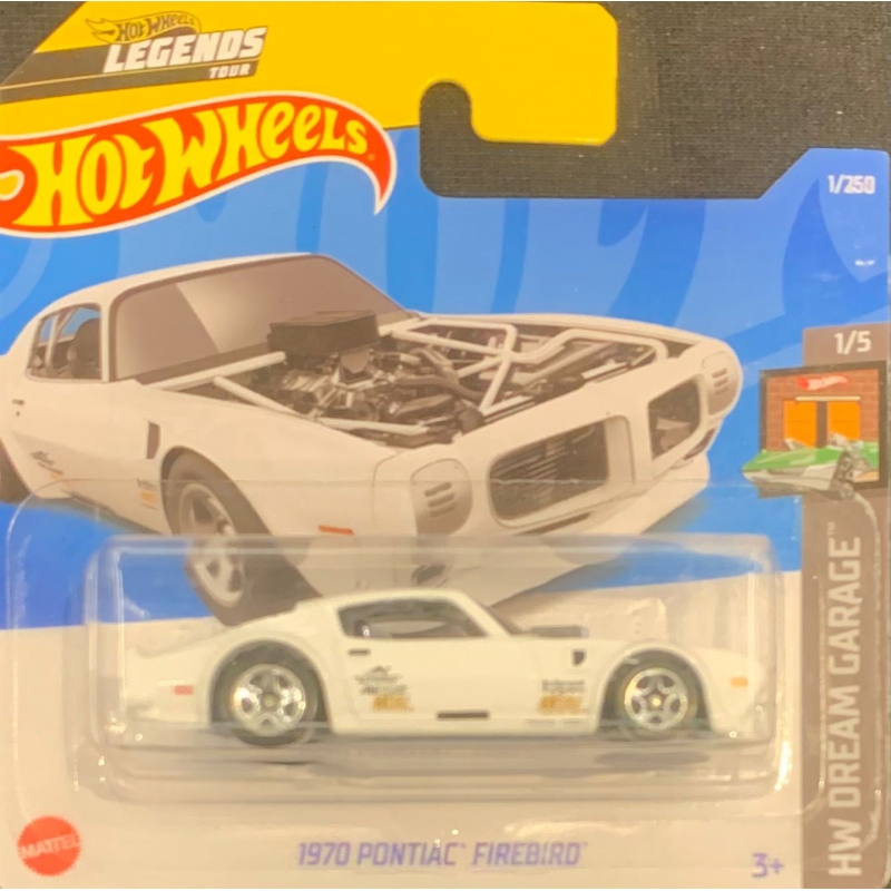 HOT WHEELS - 1970 PONTIAC FIREBIRD BRANCO DE 2021 1/5 COM BLISTER PEQUENO