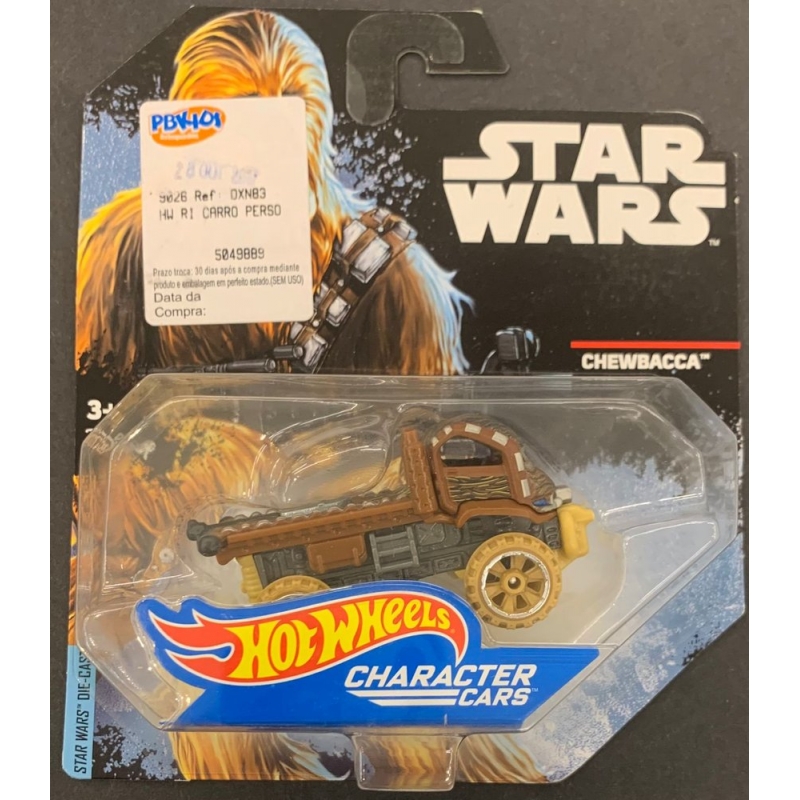 HOT WHEELS - STAR WARS CHEWBACCA CHARACTER CARS DE 2016 COM BLISTER TEMATICO