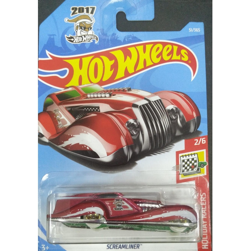 HOT WHEELS SCREAMLINER 2/6 2017 VERMELHO EMBALAGEM NORMAL