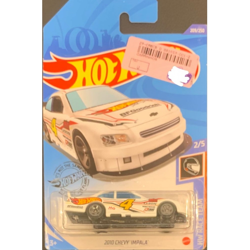 HOT WHEELS - 2010 CHEVY IMPALA BRANCO DE 2018 2/5 COM BLISTER NORMAL