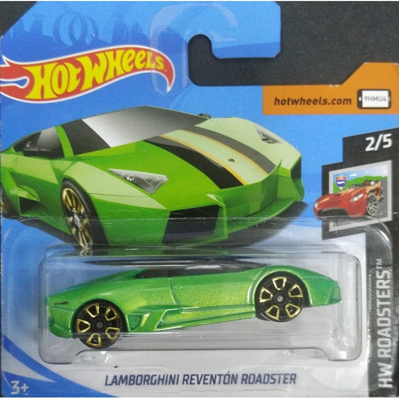 HOT WHEELS LAMBORGHINI REVENTÓN ROADSTER VERDE 2018 EMBALAGEM PEQUENA