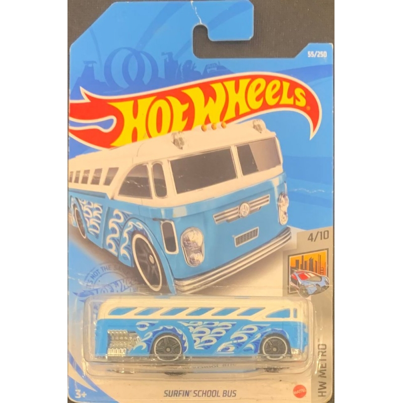 HOT WHEELS - SURFIN´ SCHOOL BUS AUL DE 2020 4/10 COM BLISTER NORMAL