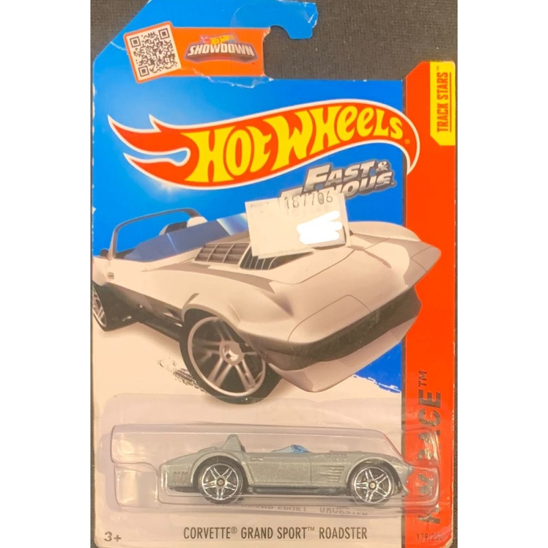 HOT WHEELS - CORVETTE GRAND SPORT ROADSTER CINZA DE 2013 HW RACE BLISTER NORMAL