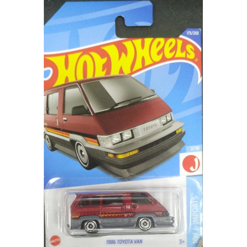 HOT WHELS 1986 TOYOTA VAN 7/10 VERMELHO 2021 EMBALAGEM NORMAL