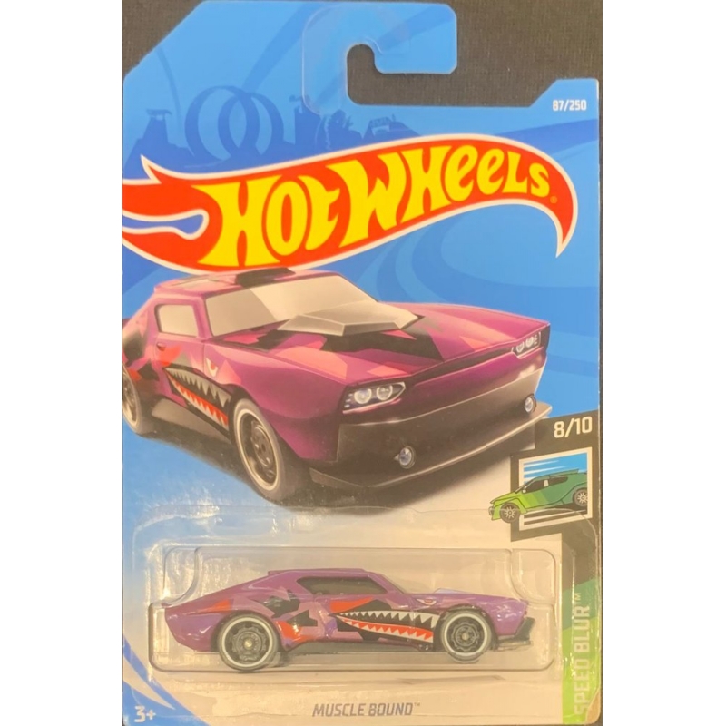 HOT WHEELS - MUSCLE BOUND ROXO DE 2017 8/10 COM BLISTER NORMAL