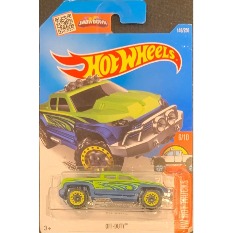 HOT WHEELS - OFF-DUTYY VERDE DE 2015 6/10 COM BLISTER NORMAL