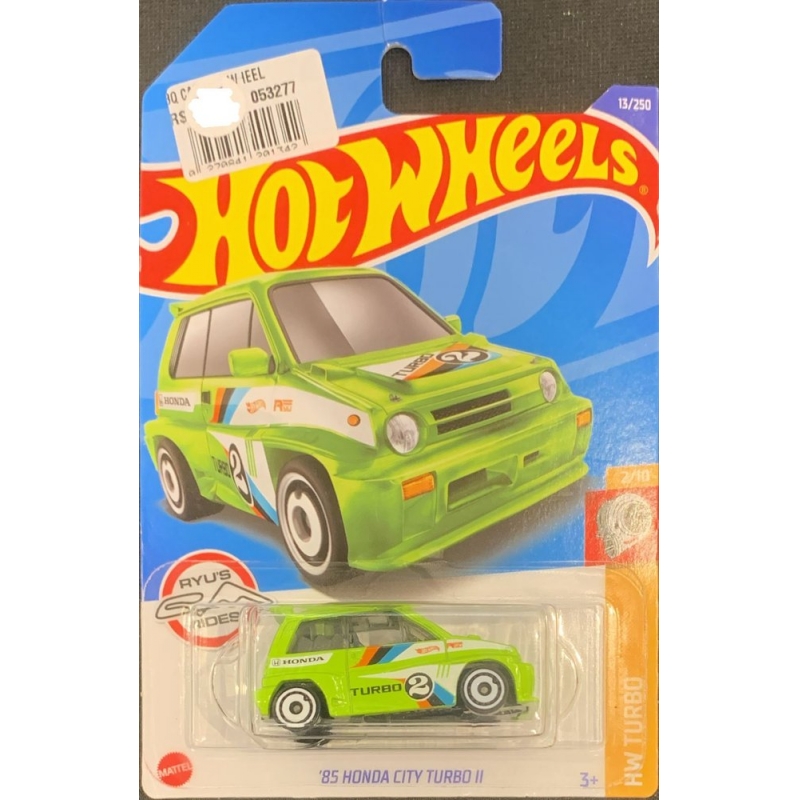 HOT WHEELS - ´85 HONDA CIT TURBO II VERDE DE 2021 2/10 COM BLISTER NORMAL