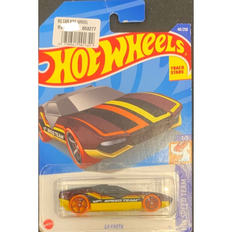 HOT WHEELS - LA FASTA VERMELHO DE 2021 3/5 COM BLISTER NORMAL