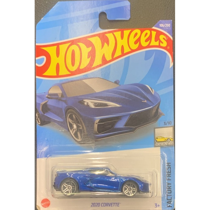 HOT WHEELS 2020 CORVETTE 3/10 2021 AZUL COM EMBALAGEM NORMAL