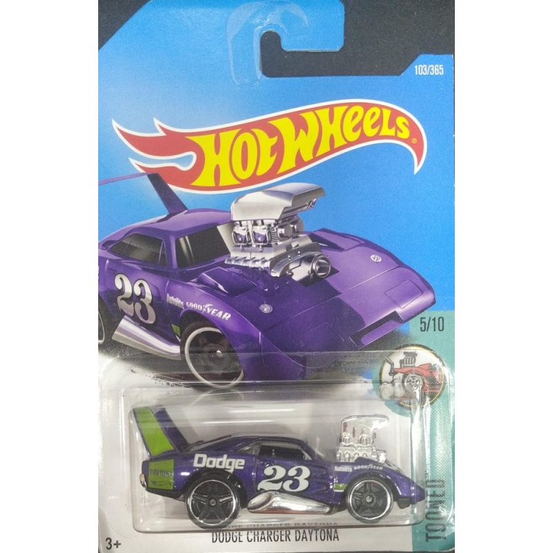 HOT WHEELS DODGE CHARER DAYTONA ROXO DE 2015 TOONED 5/10 COM BLISTER NORMAL