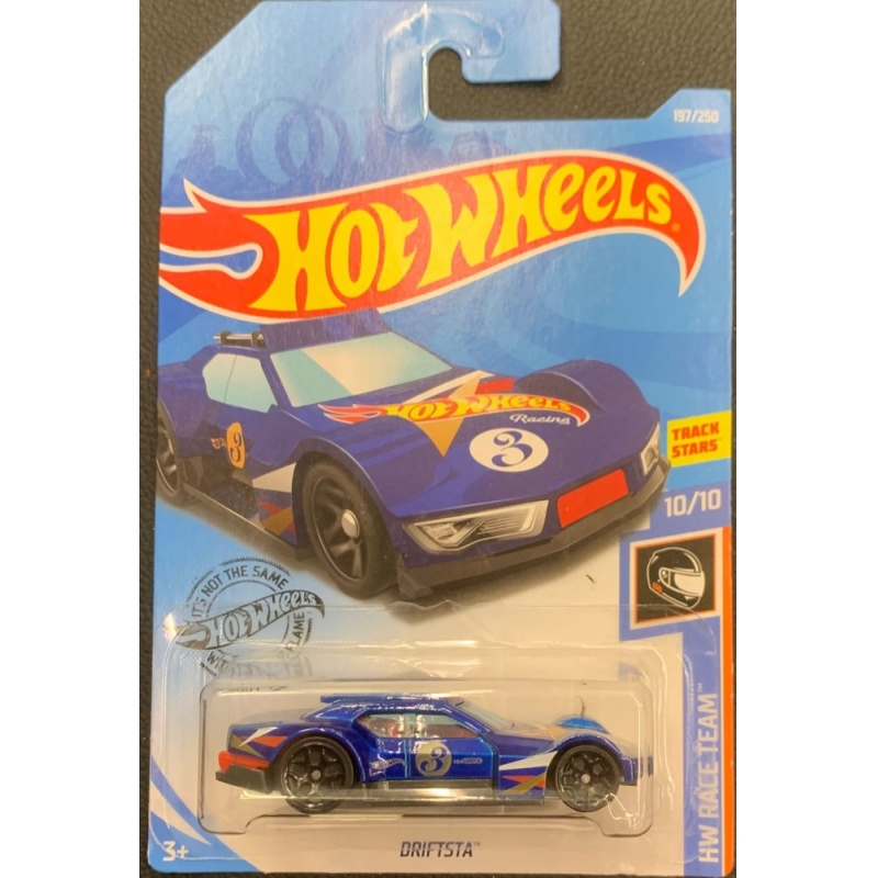 HOT WHEELS DRIFTSTA 10/10 2018 AZUL COM EMBALAGEM NORMAL