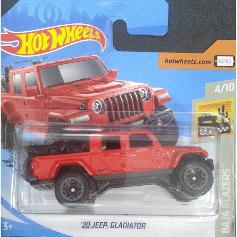 HOT WHEELS 20 JEEP GLADIATOR 4/10 2018 VERMELHO EMBALAGEM PEQUENA