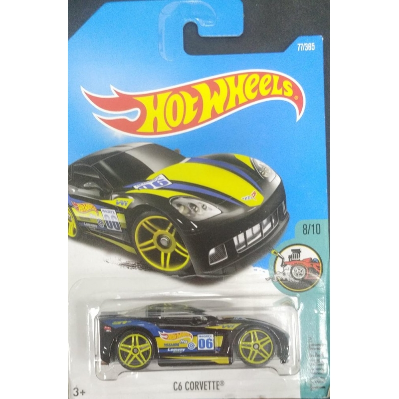 HOT WHEELS C6 CORVETTE 8/10 PRETO 2015 COM BLISTER NORMAL