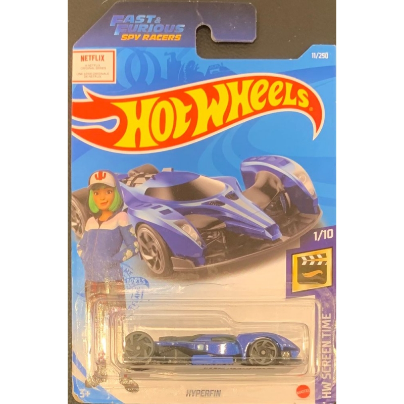 HOT WHEELS - HYPERFIN AZUL DE 2020 1/10 COM BLISTER NORMAL