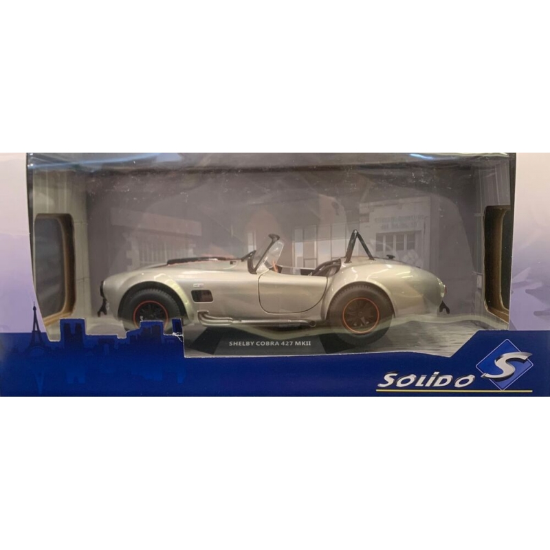 MINIATURA 1:18 SOLIDO SHELBY COBRA 427 MKII CINZA