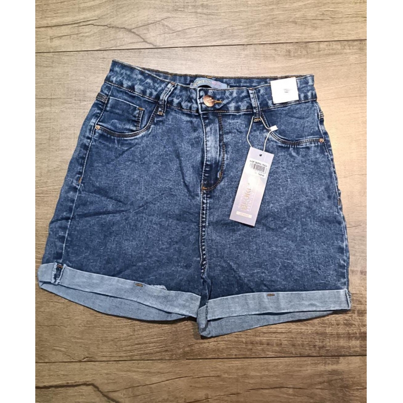 SHORTS JEANS BLOKEIO BARRA VIRADA