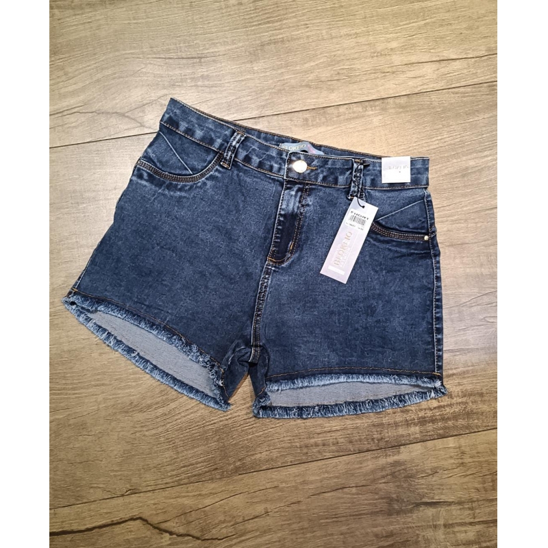 SHORTS JEANS BLOKEIO BARRA DESFIADA