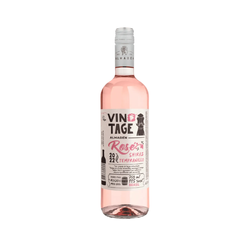 ALMADEN VINTAGE ROSADO MEIO SECO 750 ML