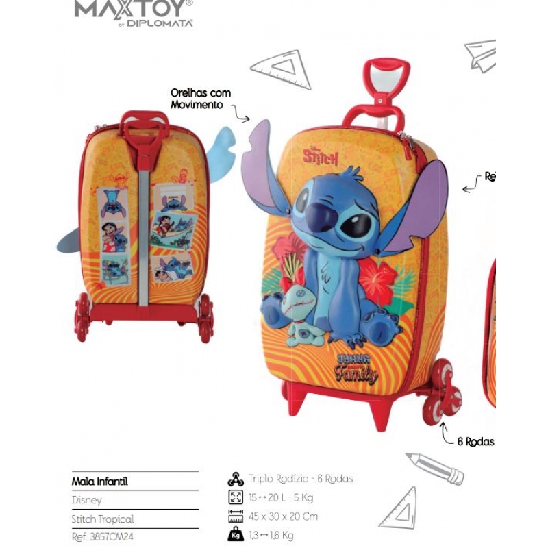 MALA INFANTIL STITCH TROPICAL