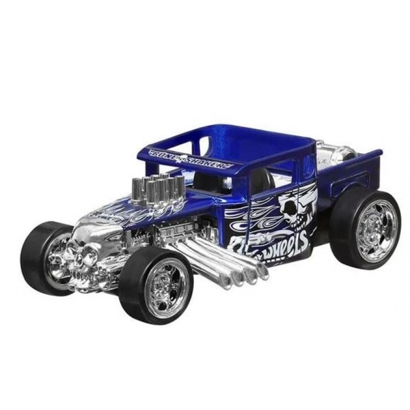 HOT WHEELS PULLBACK SPEEDERS - BONE SHAKER AZUL