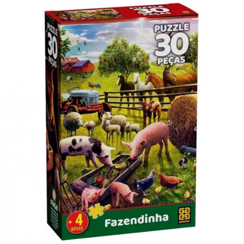 QUEBRA CABEÇA -  FAZENDINHA 30 PÇS