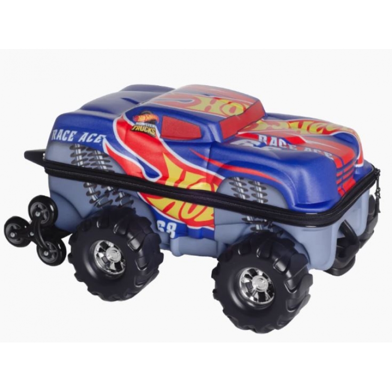 MALA INFANTIL HOTWHEELS RACE MONSTER TRUCKS