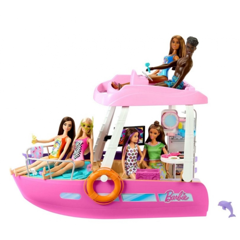 BARBIE BARCO COM PISCINA E TOBOGA PLAYSET