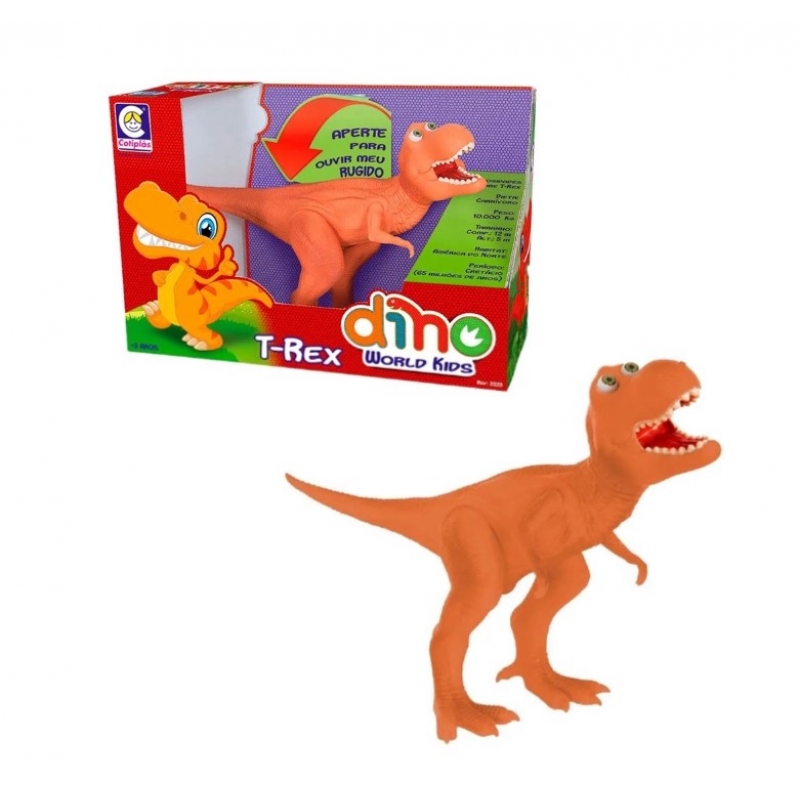 DINO WORLD KIDS T REX LARANJA