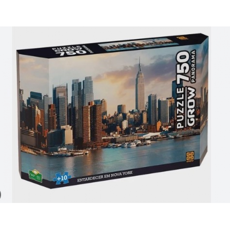 QUEBRA CABEÇA PANORAMA - ENTARDECER EM NOVA YORK - QC 750 PCS