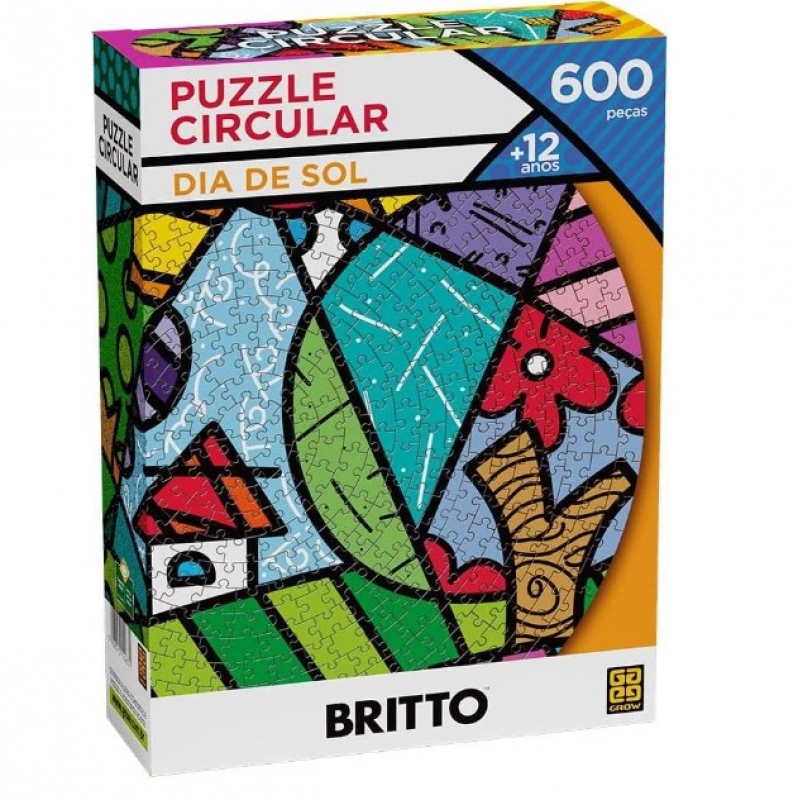 ROMERO BRITTO DIA DE SOL CIRCULAR P600