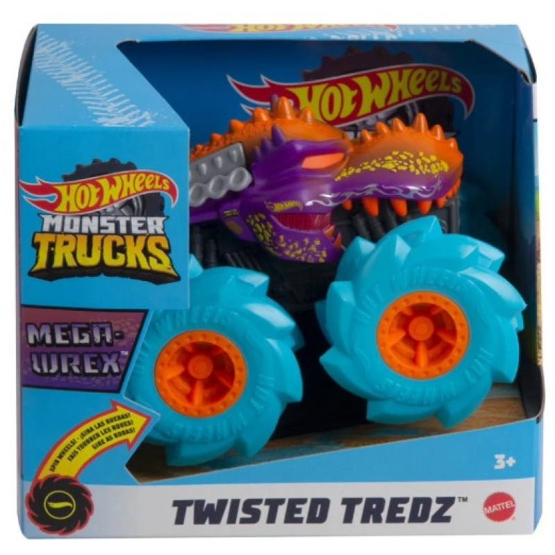 HOT WHEELS MONSTER TRUCKS - TWISTED TREDZ - MEGA-WREX - VIOLETA 1:43 GVK37