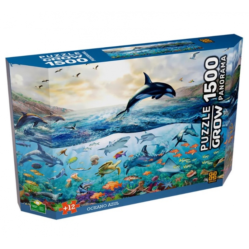 QUEBRA CABEÇA PANORAMA - OCEANO AZUL - 1500 PCS