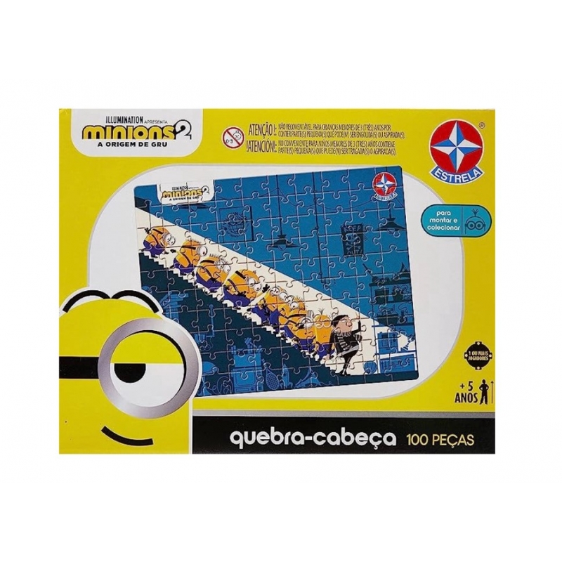 QUEBRA-CABECA MINIONS 100 PECAS