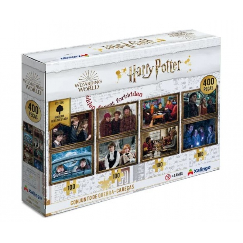 QUEBRA-CABECA 4X100 HARRY POTTER 400PCS