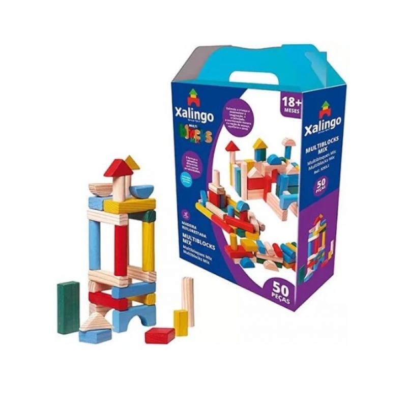 MULTIBLOCKS COLORIDO 50 PCS