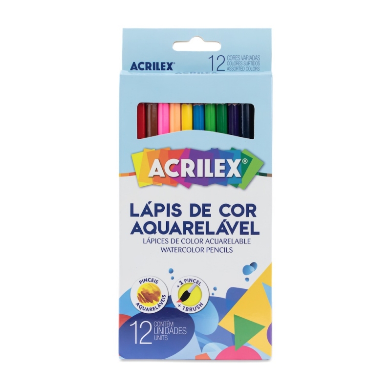 LAPIS DE COR AQUARELAVEL 12UN