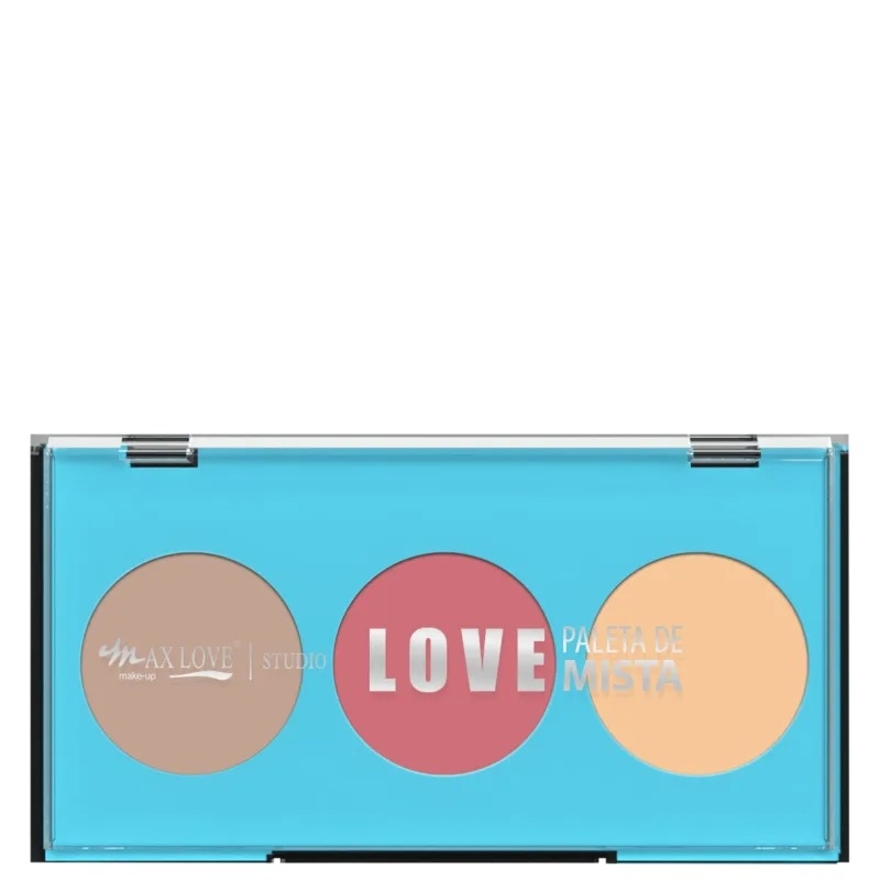 Paleta Contorno, Blush E Iluminador - Max Love