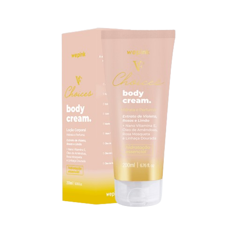 Body Cream VF Choices Desodorante Hidratante Wepink - 200ml