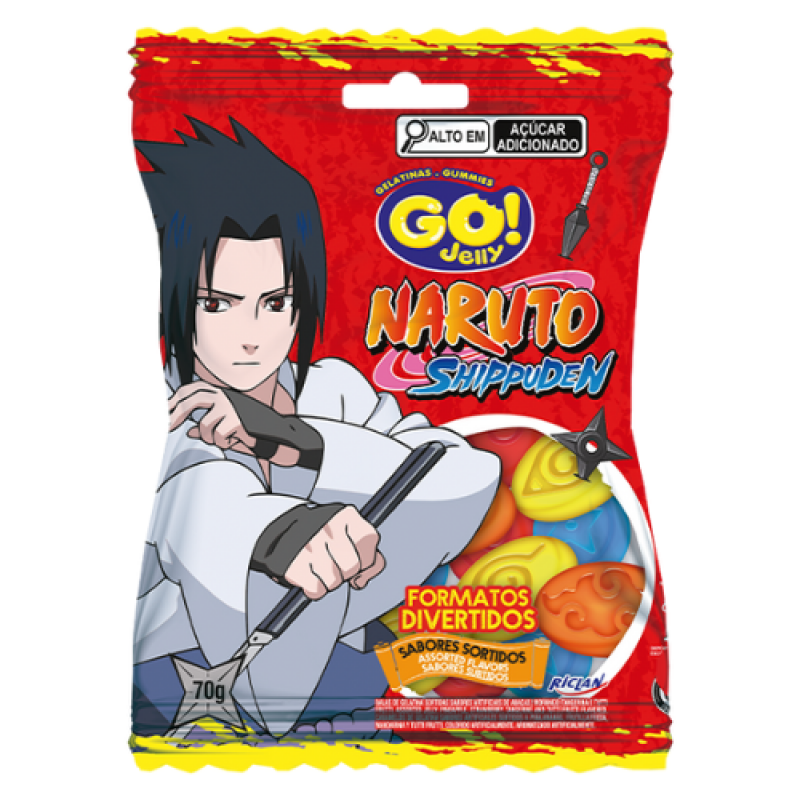 CAIXA BALA GELATINA NARUTO 12X70G