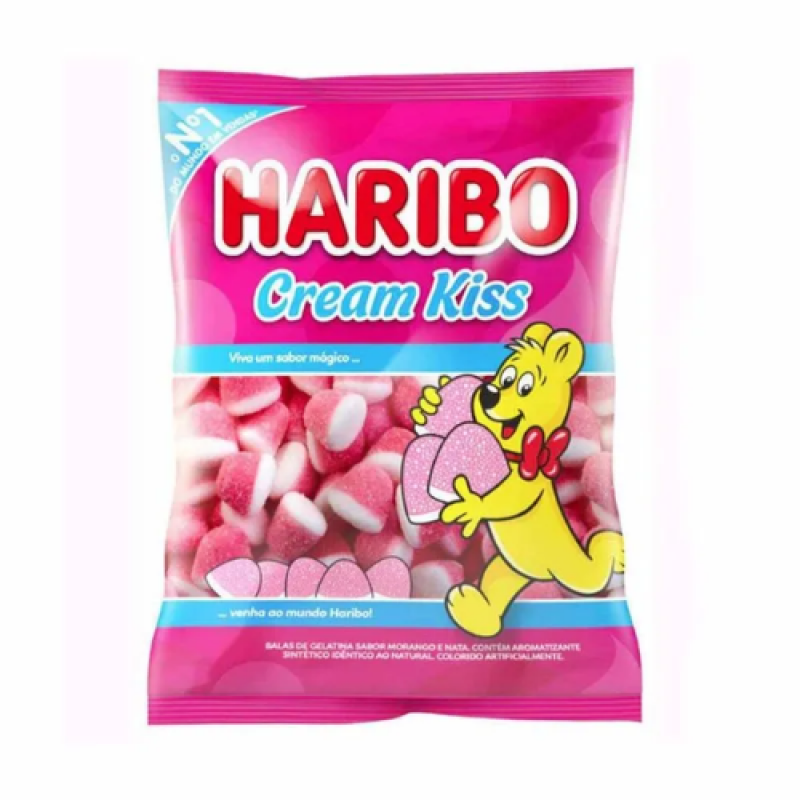 CAIXA BALA GELATINA CREAM KISS 12X80G