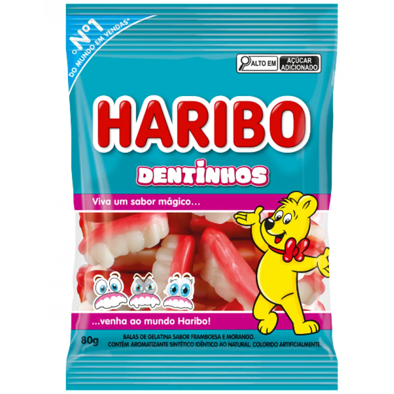 CAIXA BALA GELATINA DENTINHOS 12X80G